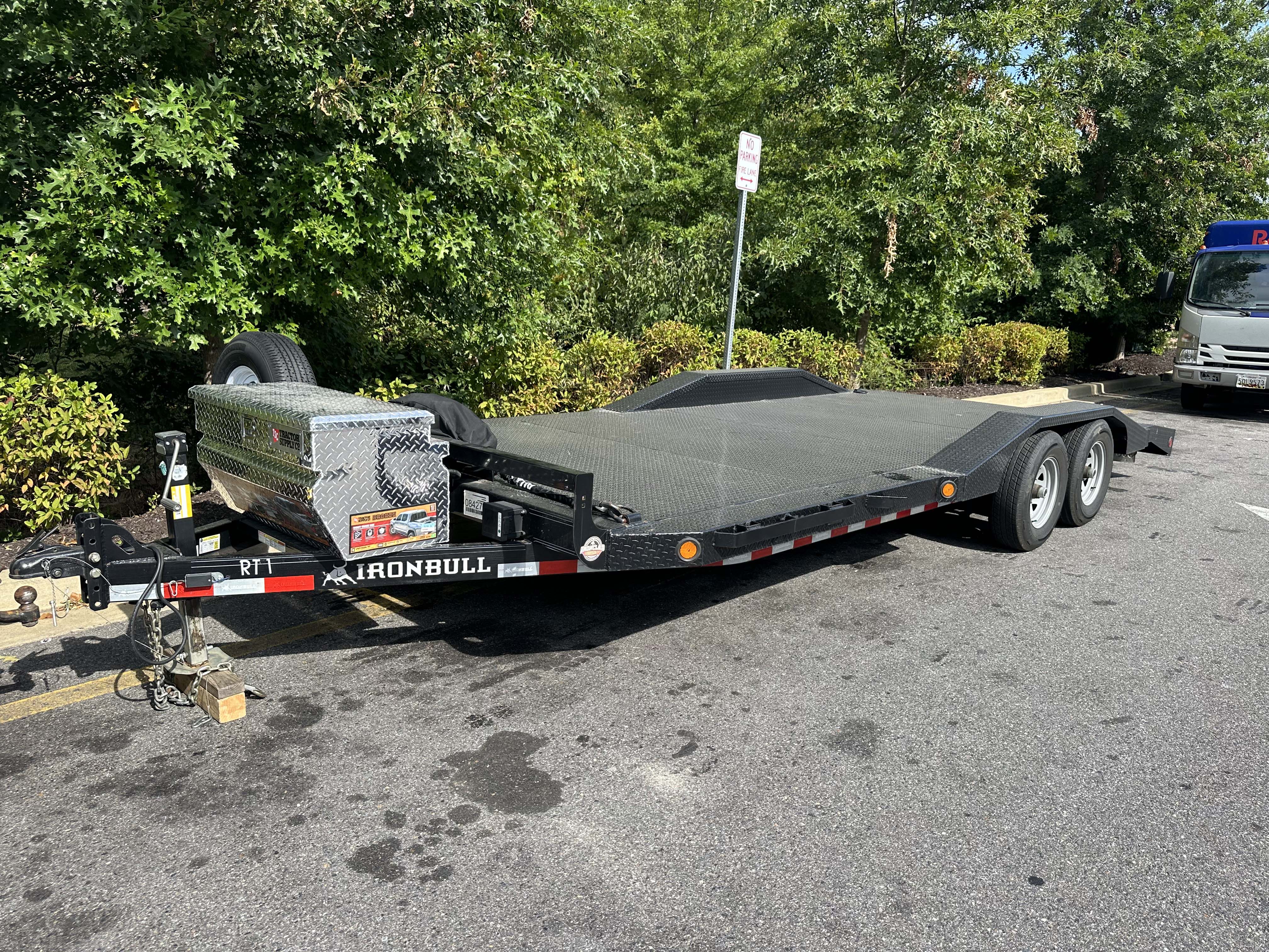 2022 Ironbull car hauler trailer available for rent in Crownsville, Maryland